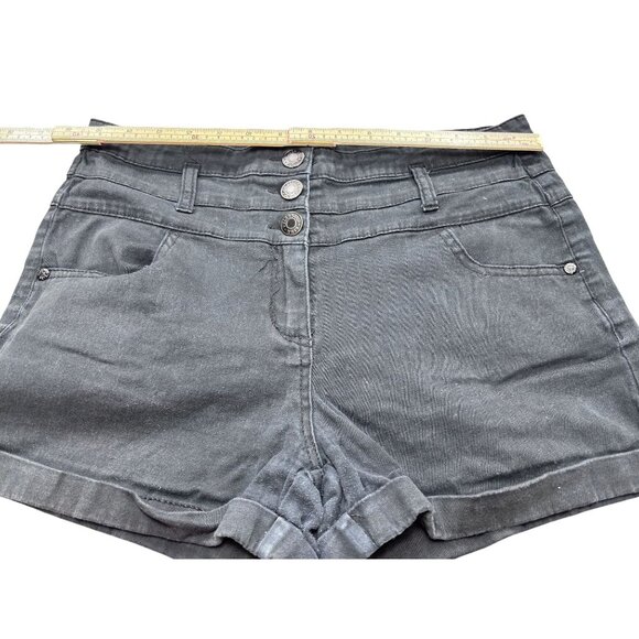 Celebrity Pink Jeans Womens Black Denim Shorts Size 13 - Picture 5 of 6